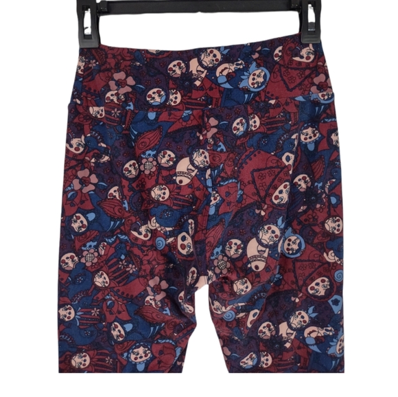 Lularoe Leggings Womens Size OS 0-12 Burgundy Russian Nesting Dolls Rare Unicorn - Picture 3 of 7